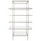 Homeroots 59" Antiqued Gold And Clear Iron and Glass Five Tier Etagere Bookcase 488874 - alternate 1