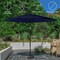 Pure Garden Patio Umbrella w/ Lights 10 ft Outdoor Sun Shade Canopy w/ 32 Solar LEDs UV 30+ Protection 50-LG1425 - alternate 3