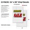Signmission Clearance Sale, Vinyl Decals Only 24 Inch x 36 Inch, Vinyl Decal, 2PK DSB-2436-2PACK-Clearance Sale - alternate 2