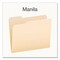 Pendaflex Earthwise 100% Recycled Manila File Folder, 1/3-Cut Tabs: Assorted, Letter, 0.75" Expansion, 100PK 1006989 - alternate 2