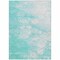 Homeroots 3' X 5' Aqua Ivory And Teal Blue Abstract Washable Indoor Outdoor Area Rug 582194 - alternate 2