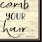 Homeroots Comb Your Hair Black Framed Print Bathroom Wall Art 529647 - alternate 3