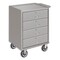 Pucel Portable Drawer Cabinet with 4 Drawers, 24 in W x 34 in H x 20 in D, Gray PUB-24-4DR - alternate 1