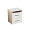 Homeroots 24" White Wood Lighted Mirrored Three Drawer Dresser 714449 - alternate 4