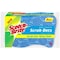 Scotch-Brite Stay Clean 20203-8 Non-Scratch Sponge, 4.4 in L, 2.6 in W, 0.6 in Thick, Cellulose, 3PK 20303-8 - alternate 1