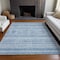 Homeroots 9' X 12' Sky Blue And Ivory Southwestern Washable Indoor Outdoor Area Rug 582852 - alternate 2