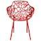 Leisuremod Modern Devon Aluminum Armchair, Red, 2PK DCA23R2 - alternate 3