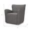 Homeroots 32" Gray and Brown Upholstery and Wood Wingback Chair 606043 - alternate 2