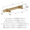 Amerock Central 3-3/4 inch (96mm) Center-to-Center Champagne Bronze Cabinet Pull, 25PK 25VMP37161CZ - alternate 2