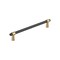 Amerock Mergence 7-9/16 inch 192mm Center-to-Center Matte Black/Champagne Bronze Cabinet Pull BP36980FBCZ - alternate 1