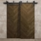 Sartodoors Sliding Closet Barn Bypass Doors 48 x 80 inches, Ego 5005 Marble Oak, Modern 6.6ft Rails Hardware EGO5005BBB-DMR-48 - alternate 2