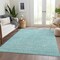 Homeroots 5' X 8' Aqua And Ivory Floral Washable Indoor Outdoor Area Rug 582321 - alternate 4