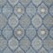 Homeroots 9' X 12' Navy Blue Ivory And Taupe Floral Medallion Washable Indoor Outdoor Area Rug 614609 - alternate 2