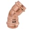 Viega ProPress 45 elbow P1 1.5 P2 1.5 copper 77038 - alternate 2