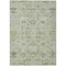 Homeroots 9' X 12' Artichoke Green Beige And Gray Damask Washable Indoor Outdoor Area Rug 604178 - alternate 3