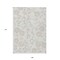 Homeroots 9' X 12' Ivory And Gray Floral Washable Indoor Outdoor Area Rug 599896 - alternate 3