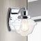 Jonathan Y Orleans 7" 1-Light Iron/Glass schoolhouse LED Vanity Light, Chrome JYL3530A - alternate 2