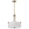 Nuvo Liam, 3 Light Pendant, Burnished Brass, White Opal Glass 60/8204 - alternate 2