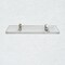 Fab Glass And Mirror Acrylic Shelf 6 x 14.5inces Brushed Nickel Bracket 3/4in Thickness Acrylic Pack of 2 AS19CC-6x14BN2P - alternate 3