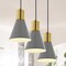 Jonathan Y Apollo 33.5" 3-Light Mid-Century Modern Iron Adjustable Linear LED Pendant, Gray/Brass Gold JYL6134C - alternate 2