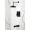 Kingston Brass Single-Handle Pressure Balanced Tub and Shower Faucet, Matte Black KB5890CML - alternate 2