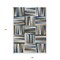 Homeroots 9' X 12' Navy Blue Brown And Beige Geometric Washable Indoor Outdoor Area Rug 598284 - alternate 2