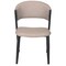 Leisuremod Aspen Collection Modern Dining Chair Black Frame in Light Grey, 4PK ACBL51LGR4 - alternate 3