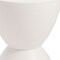 Homeroots 17" White Heavy Duty Plastic Round Pedestal End Table 524950 - alternate 2