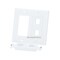 Monoprice WallPlate, Blank, 4 Hole, 2 Gang, White 6831 - alternate 2