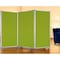 Homeroots 71" Green Iron Folding Three Panel Screen Room Divider 348667 - alternate 3