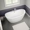 Maax Delsia 66''Lx36'' W Center Drain Freestanding Bathub in Wht 106193-000-002-104 - alternate 2