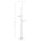 Jonathan Y Sketch 64 in. Minimalist Dimmable Metal Integrated LED Floor Lamp, Chrome JYL7028A - alternate 2