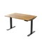 Homeroots 48" Adjustable Brown and Black Stainless Steel Computer Desk 397740 - alternate 3