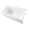 Kingston Brass 60" Acrylic Rectangular 3-Wall Alcove Tub w/ Anti-Skid Surface, Left Hand Drain Hole, Glossy White VTAP6031L22T - alternate 2