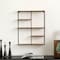 Vintiquewise Rectangular 4-Tier Floating Wall Shelf - Metal and Wood Wall-Mounted Display Shelf - QI004691.SQ - alternate 4