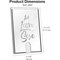 Acrimet Wall Mount Sign Holder Letter Size 8.5 x 11 Clear Crystal Plastic Self Adhesive, 2PK 865.1 - alternate 3