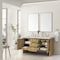 James Martin Vanities Hudson 60'' D Vanity, Light Natural Oak w/ Ethereal Noctis Top w/FreePower Wireless Charger 435-V60D-LNO-FENC - alternate 2