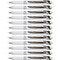 Energel Pearl Liquid Gel Pens - 0.5 mm Fine Needle Pen Point - Refillable - Retractable - Black Ink, 12PK BLN75PW-A - alternate 2