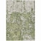 Homeroots 5' X 8' Olive Green And Ivory Abstract Washable Indoor Outdoor Area Rug 612762 - alternate 3