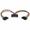 Tripp Lite Serial ATA Cable, 15 Pin, Y Split, M/F, 6" P947-06N-2P15 - alternate 1