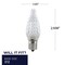 Bulbrite 5-Watt Equivalent C9 Intermediate E17 LED Light Bulb, 2700K, 25PK 862030 - alternate 2