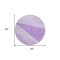 Homeroots 8' Lavender And Purple Round Geometric Washable Indoor Outdoor Area Rug 582478 - alternate 5