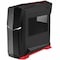 Silverstone Black with Red ATX Tower Case with 90 deg Plus Window RVX01BR-W - alternate 2