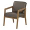 Office Star Products Medium Oak Finish Visitor's Chair with Castillo Metal Memory Foam Seat WD580-K006 - alternate 4