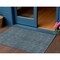 Homeroots 3' X 5' Blue Denim Blue And Mint Green Striped Washable Indoor Outdoor Area Rug 615037 - alternate 1