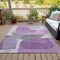 Homeroots 5' X 8' Purple And Gray Abstract Washable Indoor Outdoor Area Rug 632180 - alternate 4