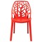 Leisuremod Modern Cornelia Dining Chair, Solid Red C18SR - alternate 2