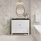 James Martin Vanities Myrrin 36" Vanity, Bright White, w/ 3 CM Phantome Eclos Top 485-V36-BW-3PHT - alternate 4