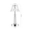 Jonathan Y Madelyn 11.5" Bohemian Classic Acrylic Rechargeable Integrated Portable LED Table Lamp, Clear/Chrome JYL7107A - alternate 4