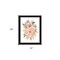 Homeroots Peachy Petals Black Framed Print Wall Art 529876 - alternate 2